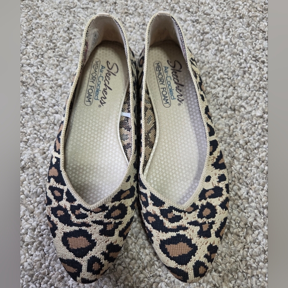Sketchers Air Cooled Cleo Claw-Some Baklet Flats Cheetah‎ Animal Print Sz 7 - Picture 3 of 11